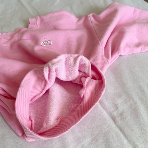 Pink Crop Crewneck - alo - Picture 13 of 15
